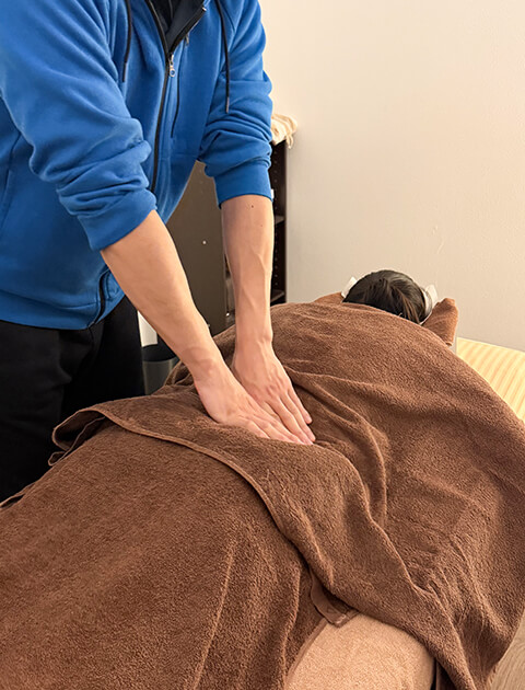 お客様に合わせたもみほぐし